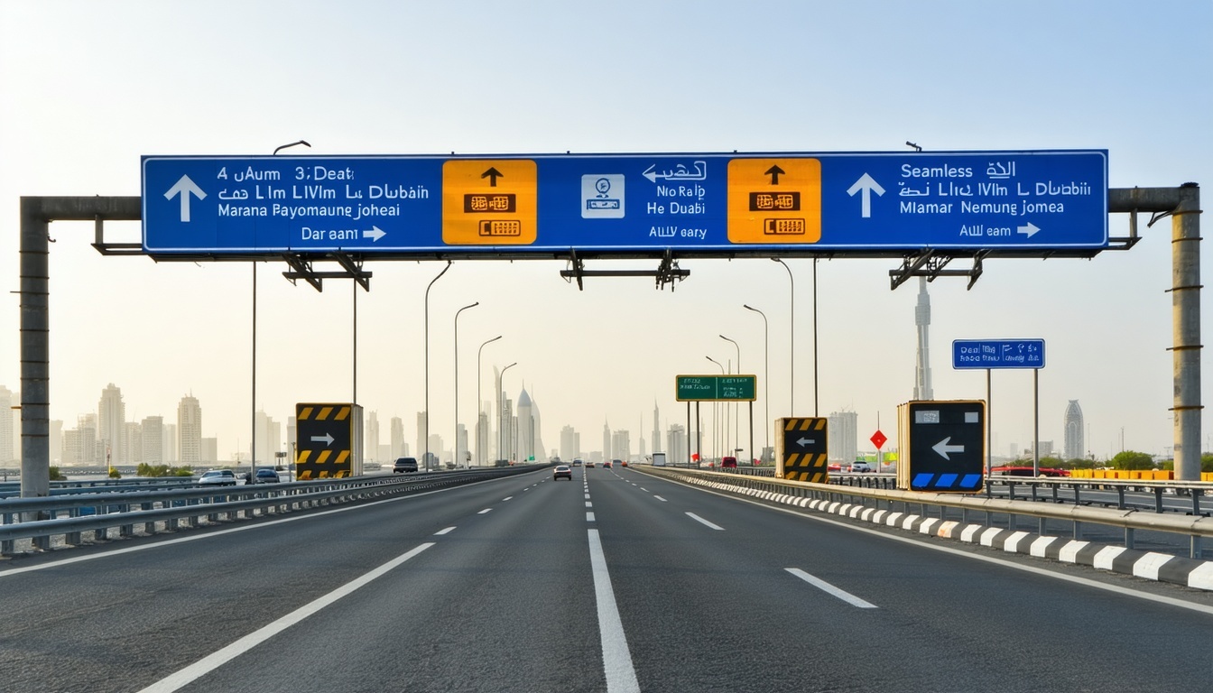 Seamless toll payment on Dubai highways